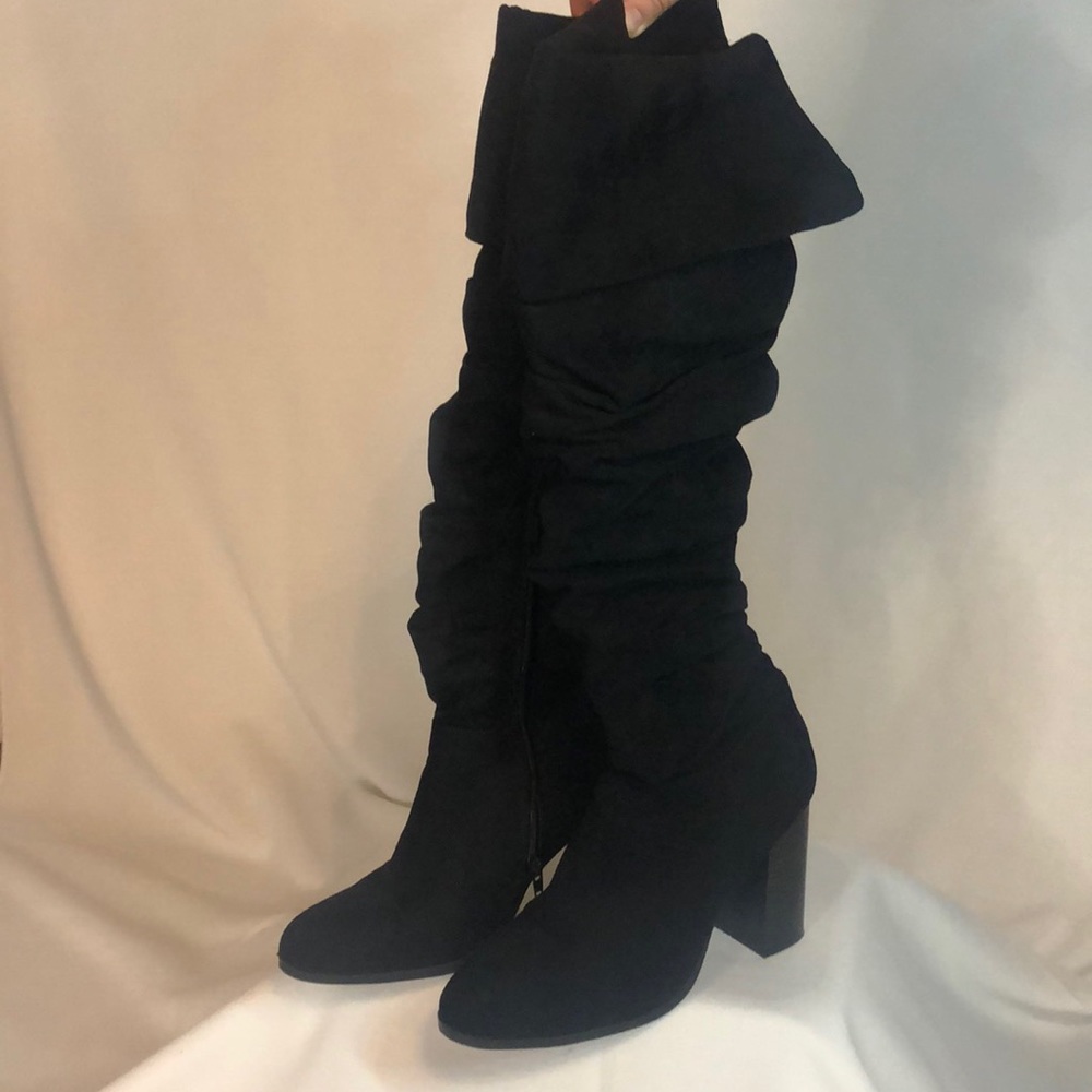 Bamboo Black Lonng Boots Size 10 - Picture 6 of 7